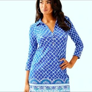 Lilly Pulitzer Ansley Polo Dress Blue for Spring